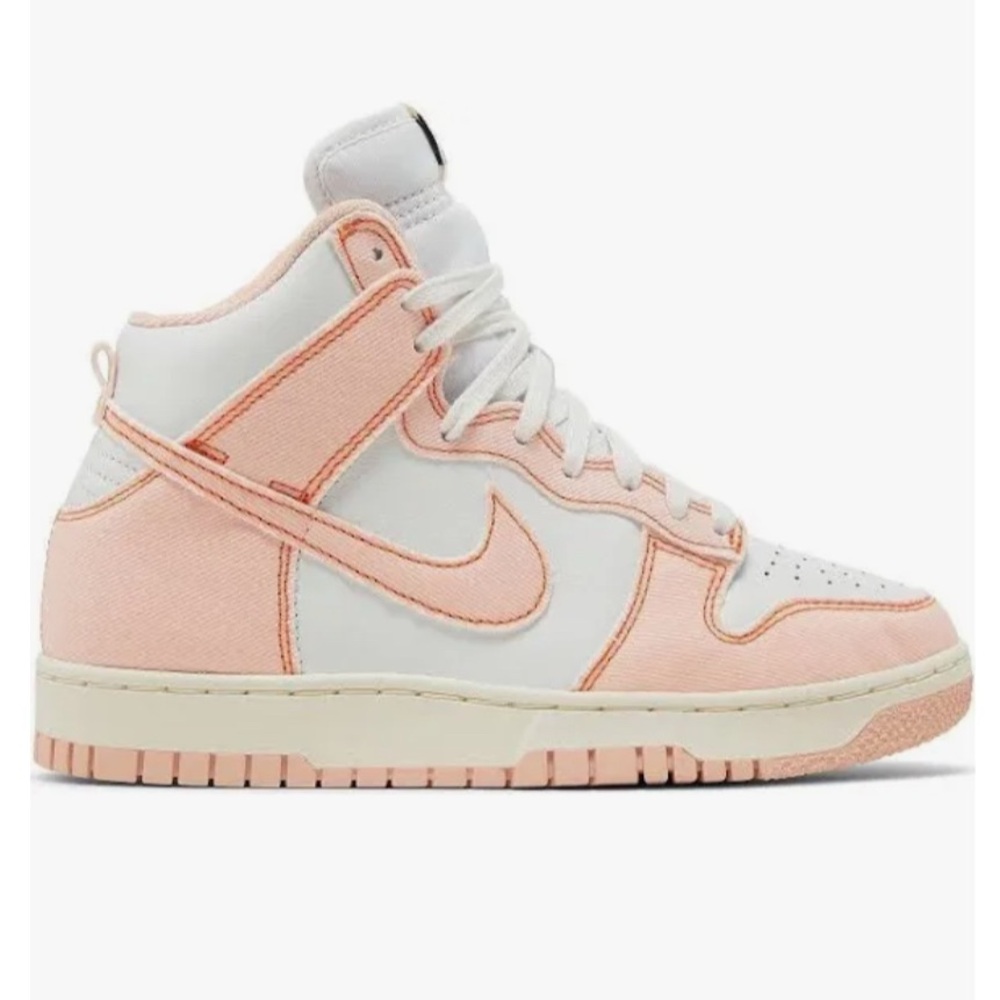 Nike Women's Dunk High 1985 - White and Pink Size 10 - Picture 10 of 10